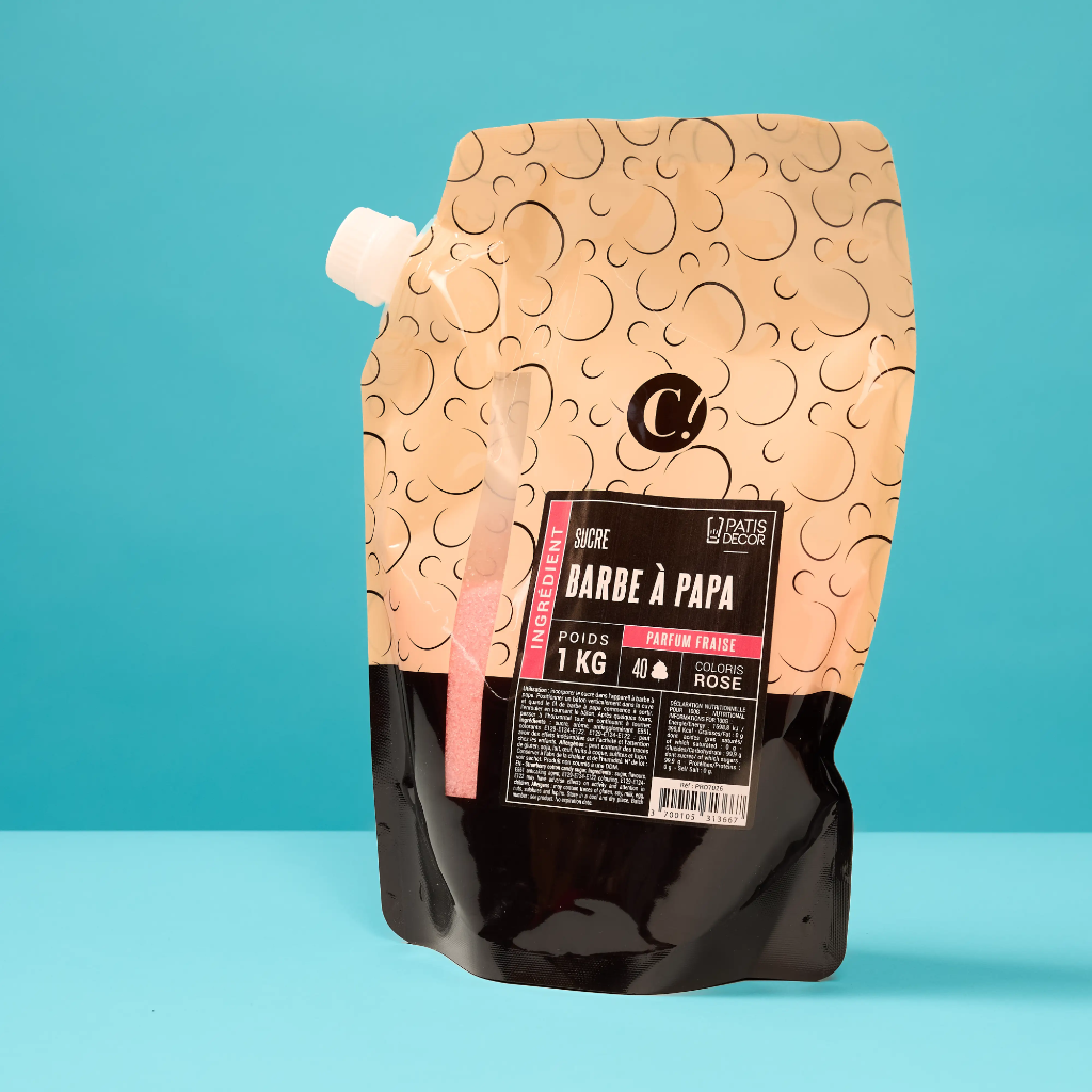 Strawberry Cotton Candy Sugar 1 kg