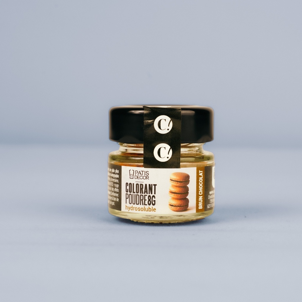 CHOCOLATE BROWN WATER-SOLUBLE POWDER COLORING 8 G
