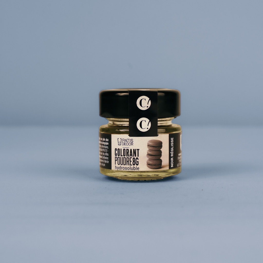 WATER-SOLUBLE POWDER DYE BLACK LICORICE 8 G