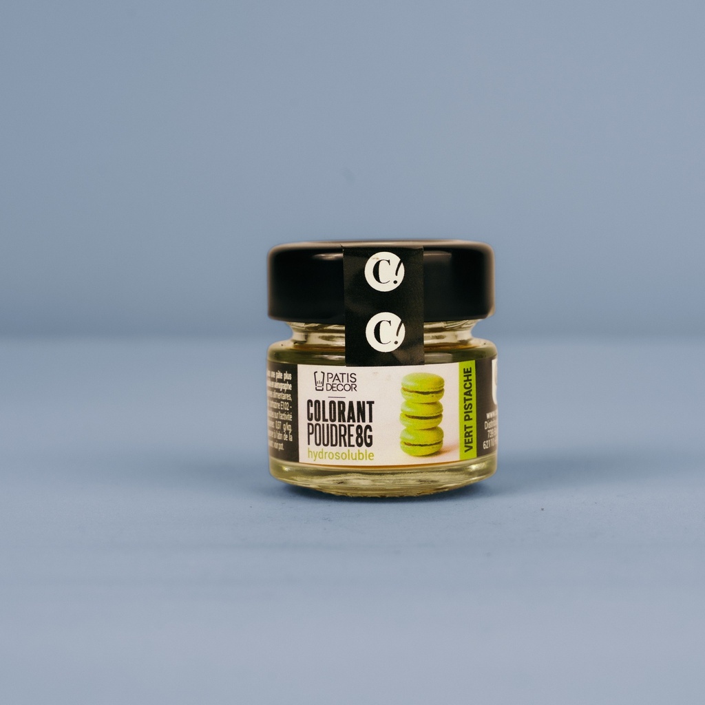 COLORANT POUDRE HYDROSOLUBLE  VERT PISTACHE 8 G  