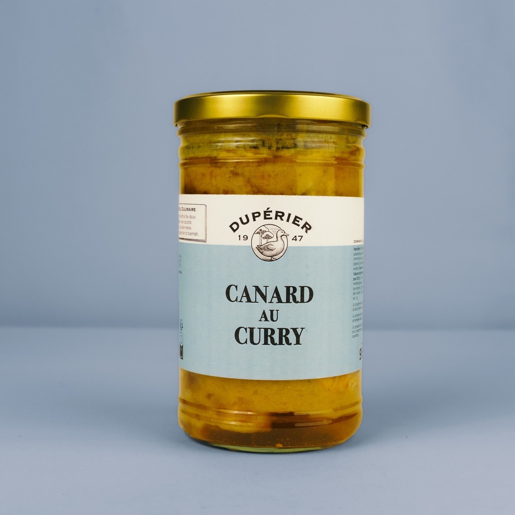 Confit de canard cuisiné au curry 950g
