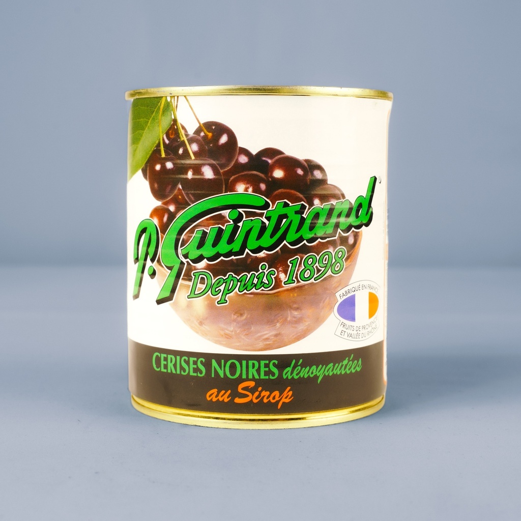Cerises noires dénoyautées au sirop 4/4