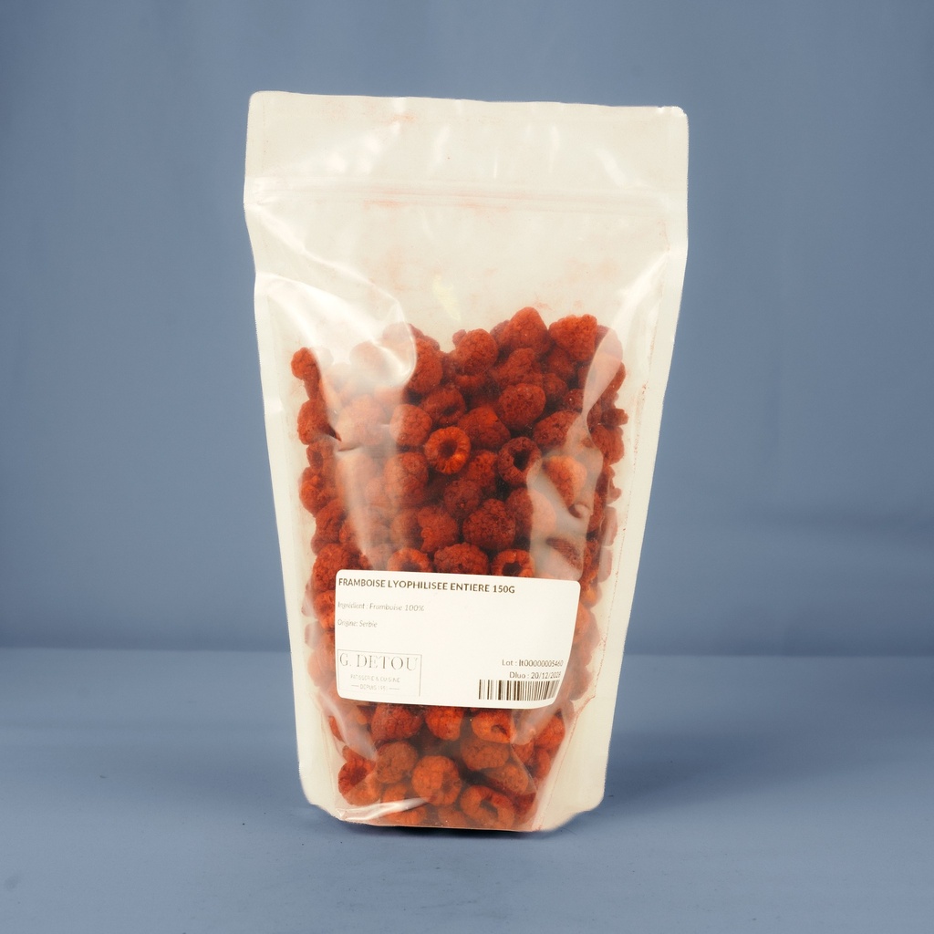 Framboise lyophilisée entière 150g