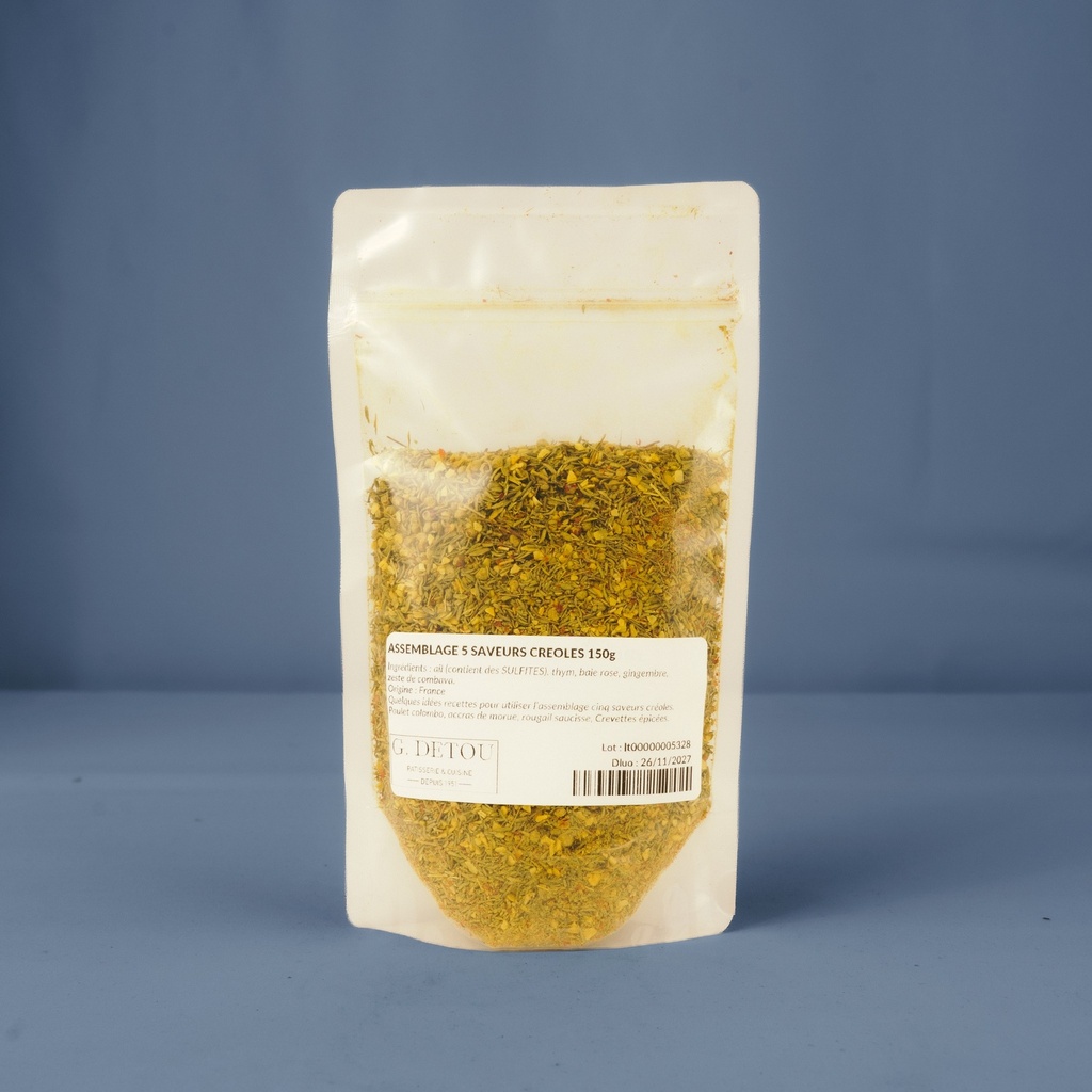 ASSEMBLAGE 5 SAVEURS CREOLES vrac 150g KEREX