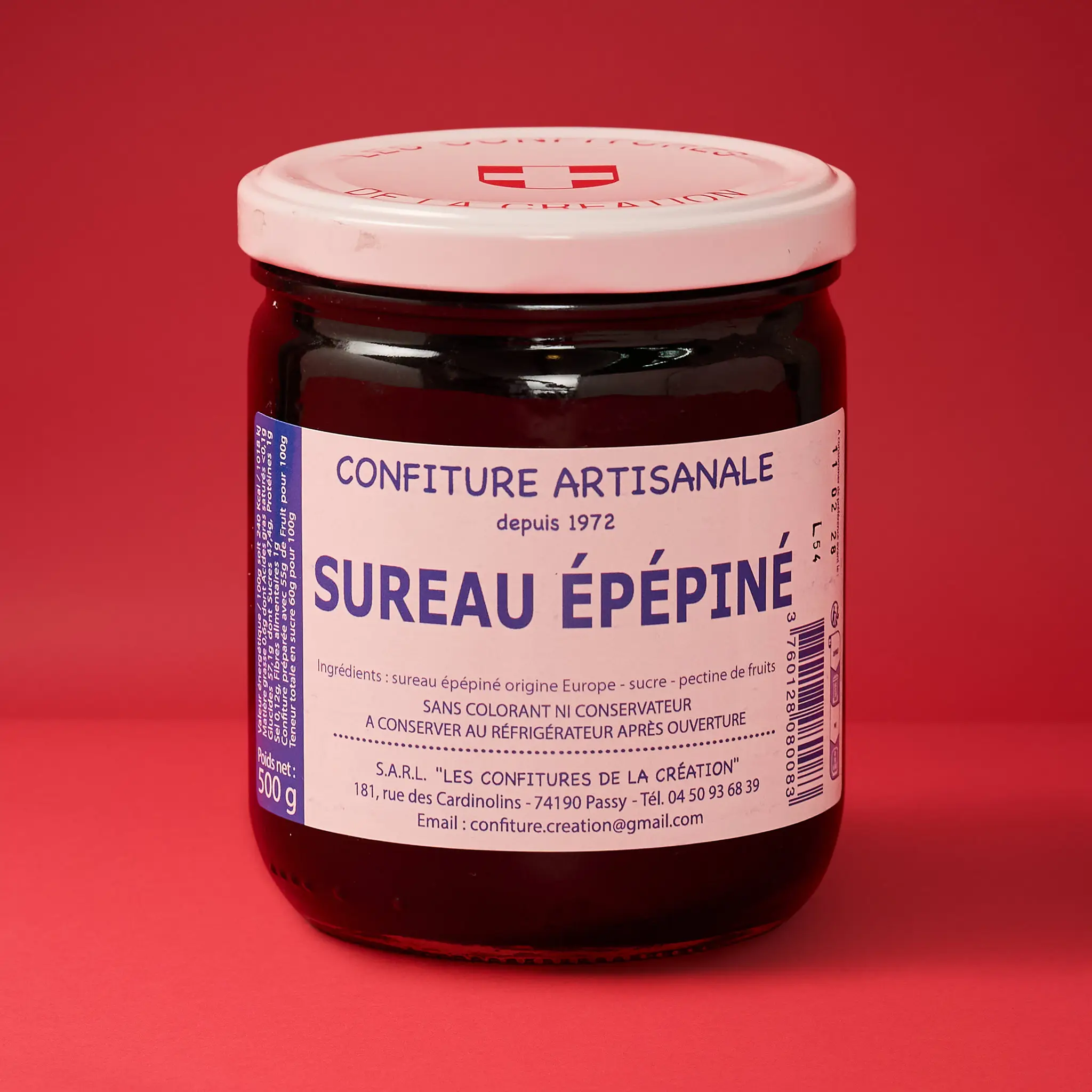 Confiture de SUREAU Epépiné    500g    DARBELIN