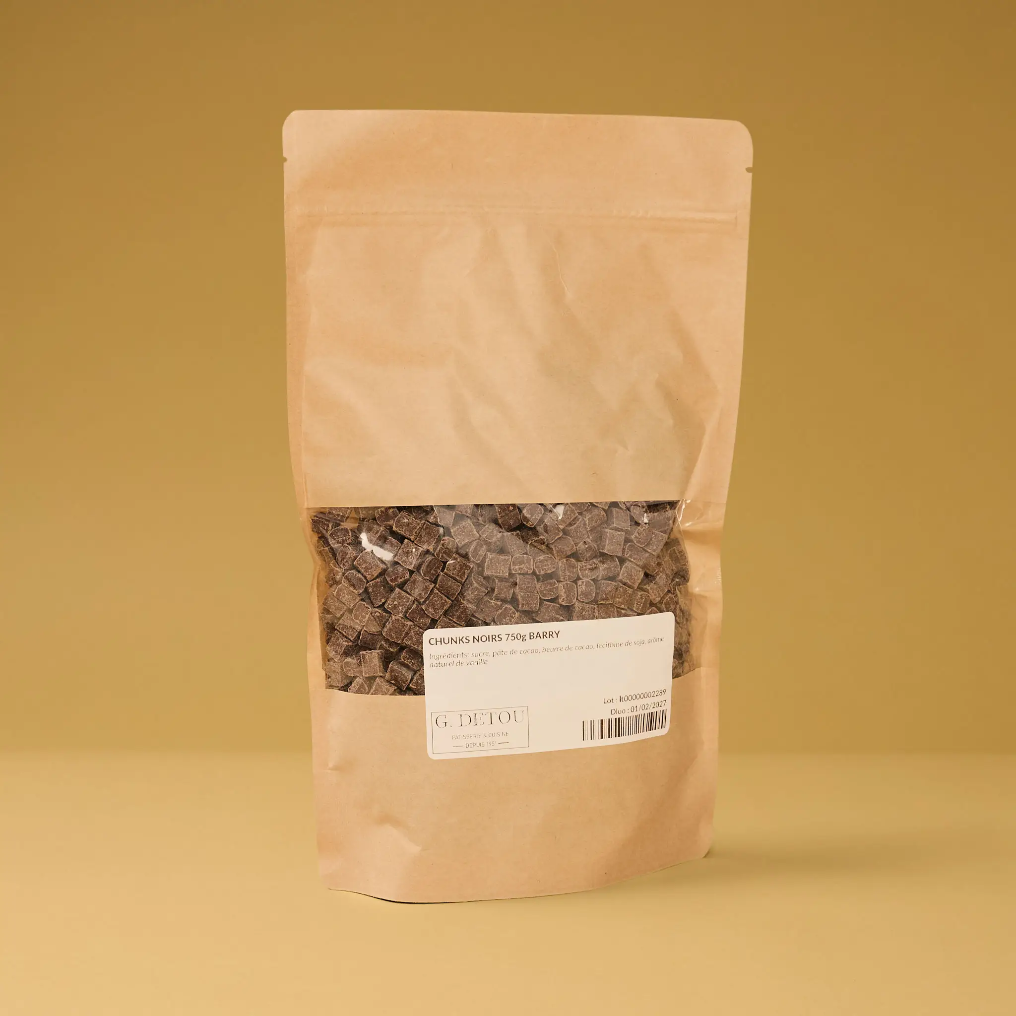 CHUNKS NOIRS  750g    BARRY