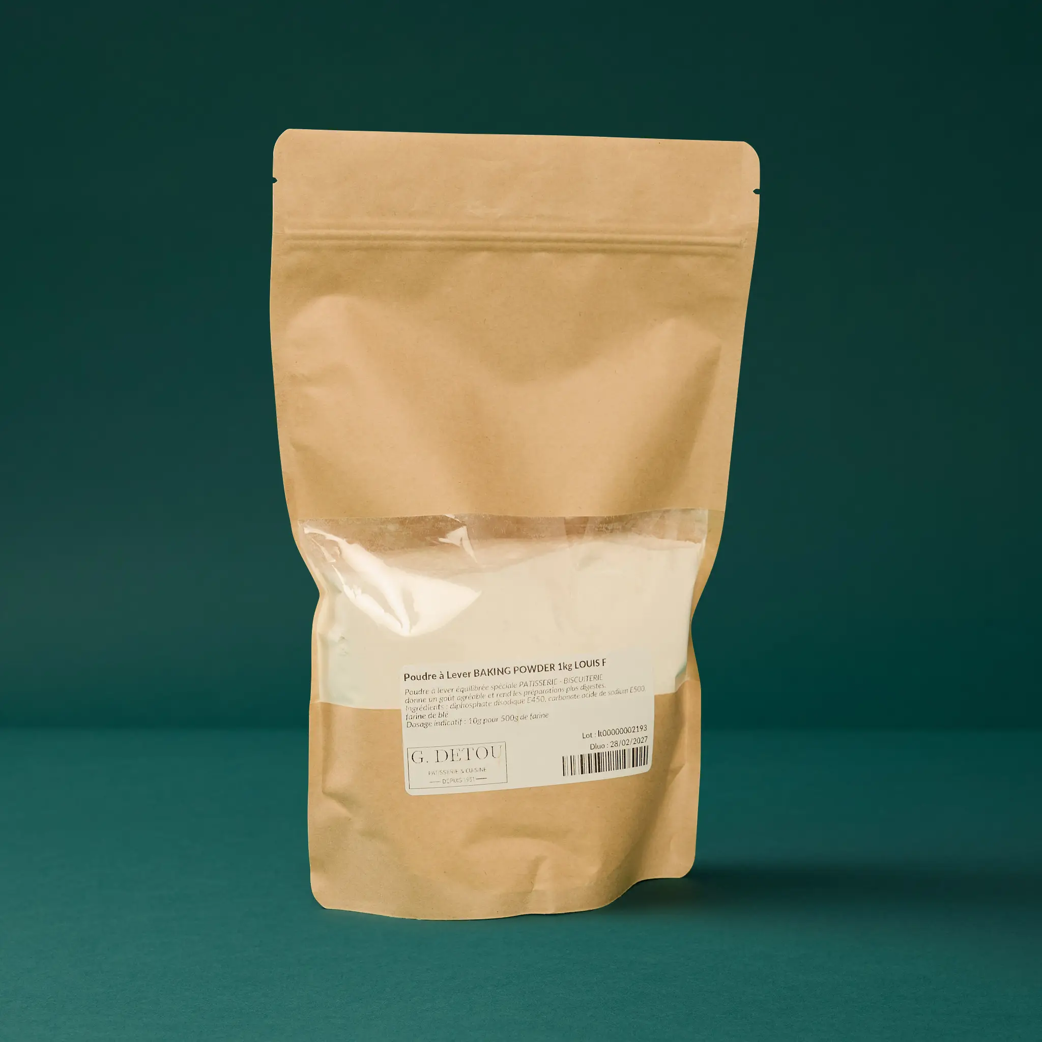 Poudre à Lever BAKING POWDER 1kg    LOUIS F