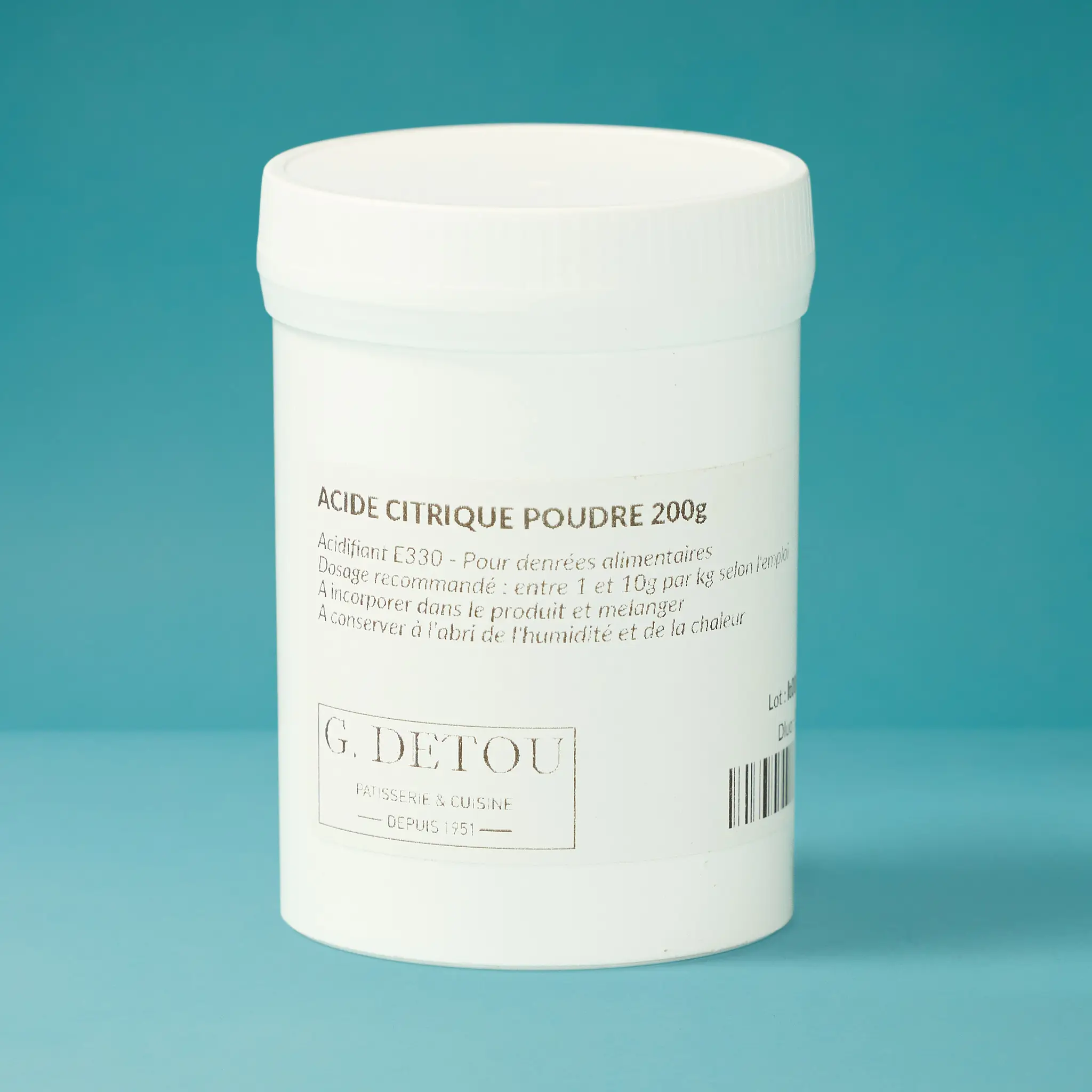 ACIDE CITRIQUE POUDRE 200g