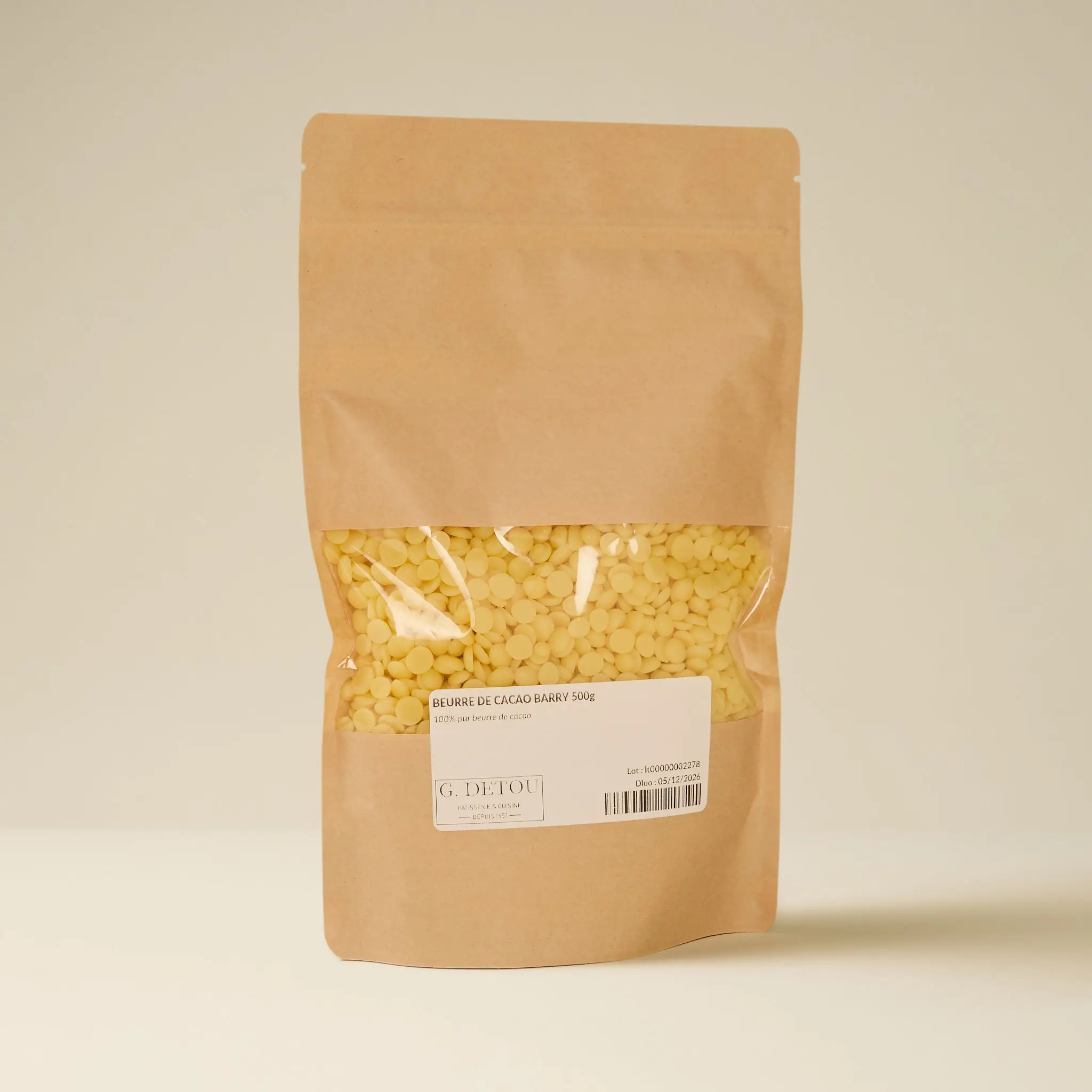 BEURRE DE CACAO BARRY 500g