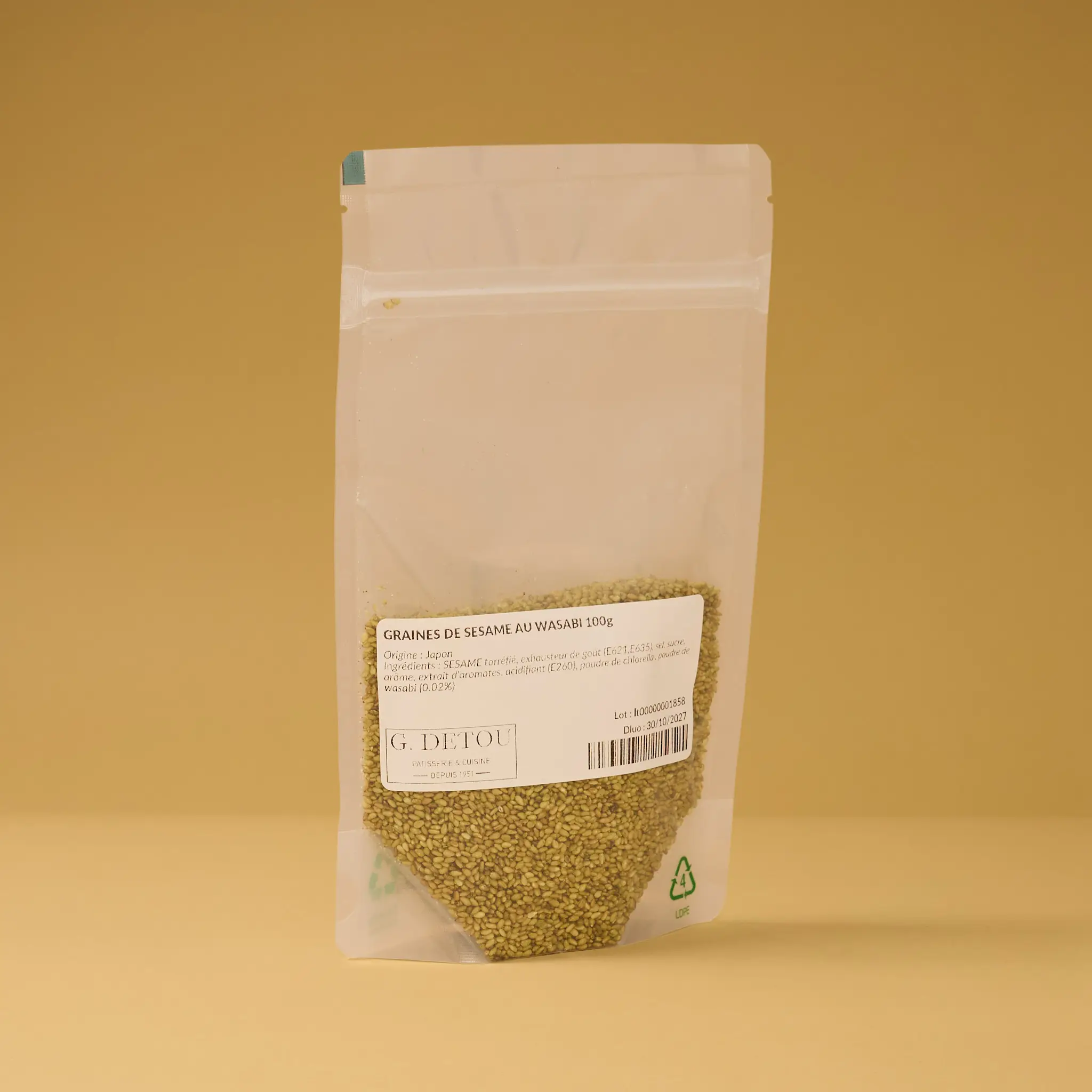 GRAINES DE SESAME AU WASABI 100g
