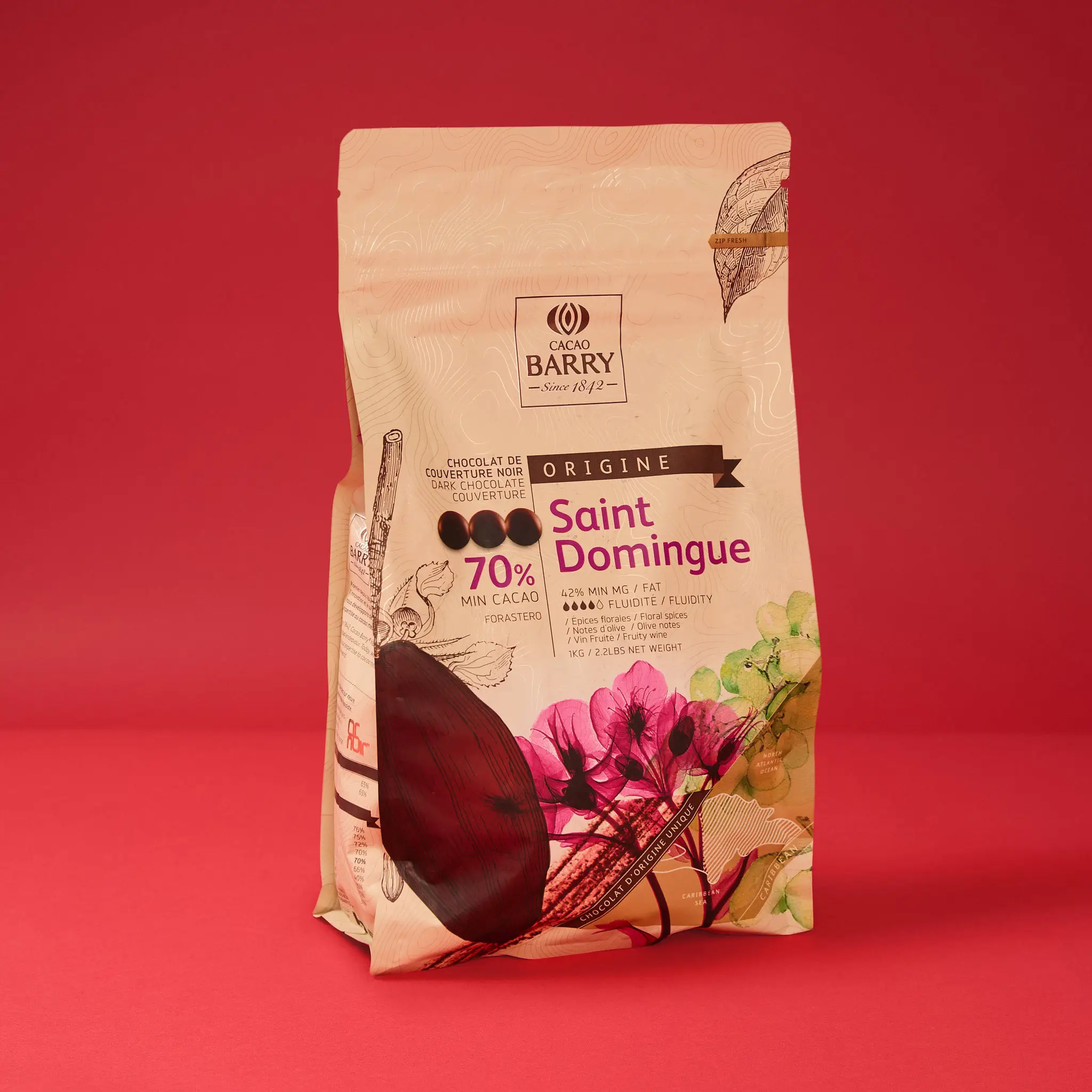 Pistole SAINT DOMINGUE NOIR 70% 1kg BARRY