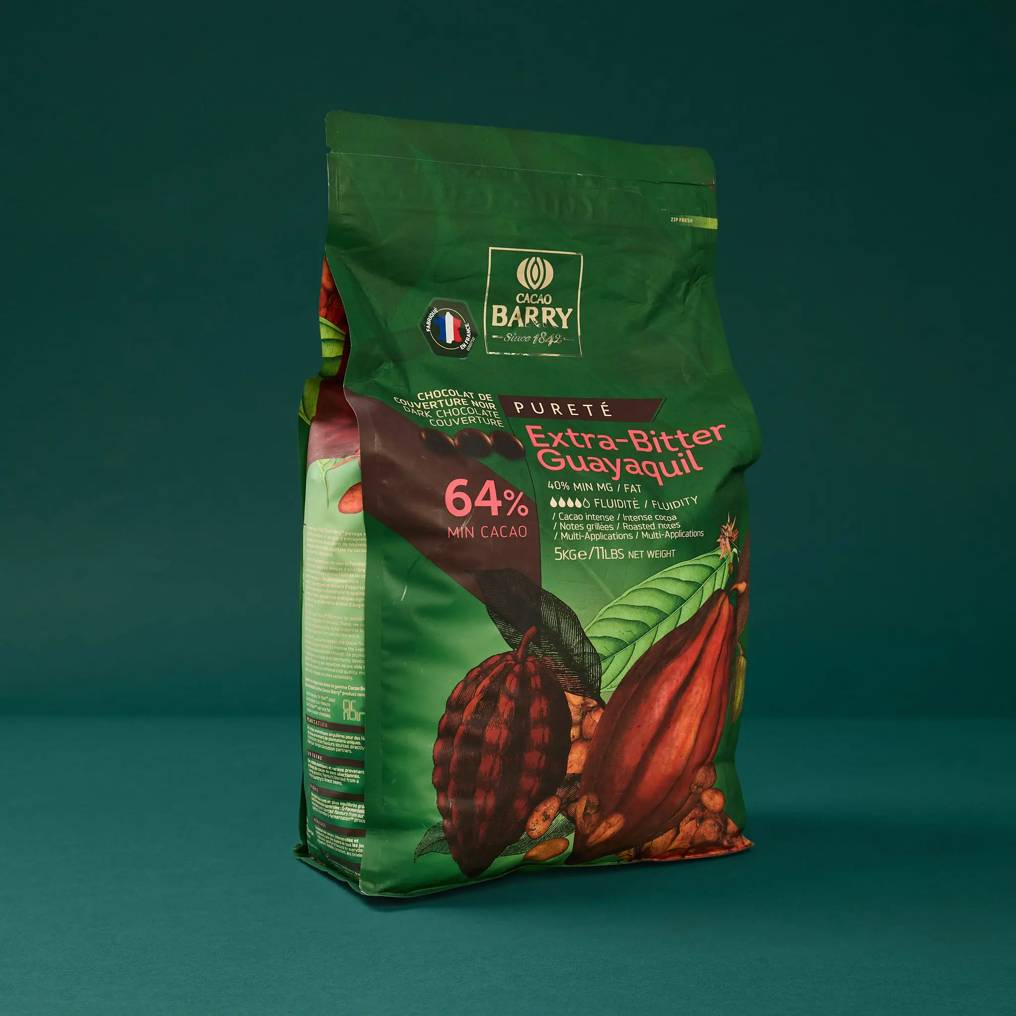 Pistole EXTRA BITTER GUAYAQ 64% 5kg    BARRY