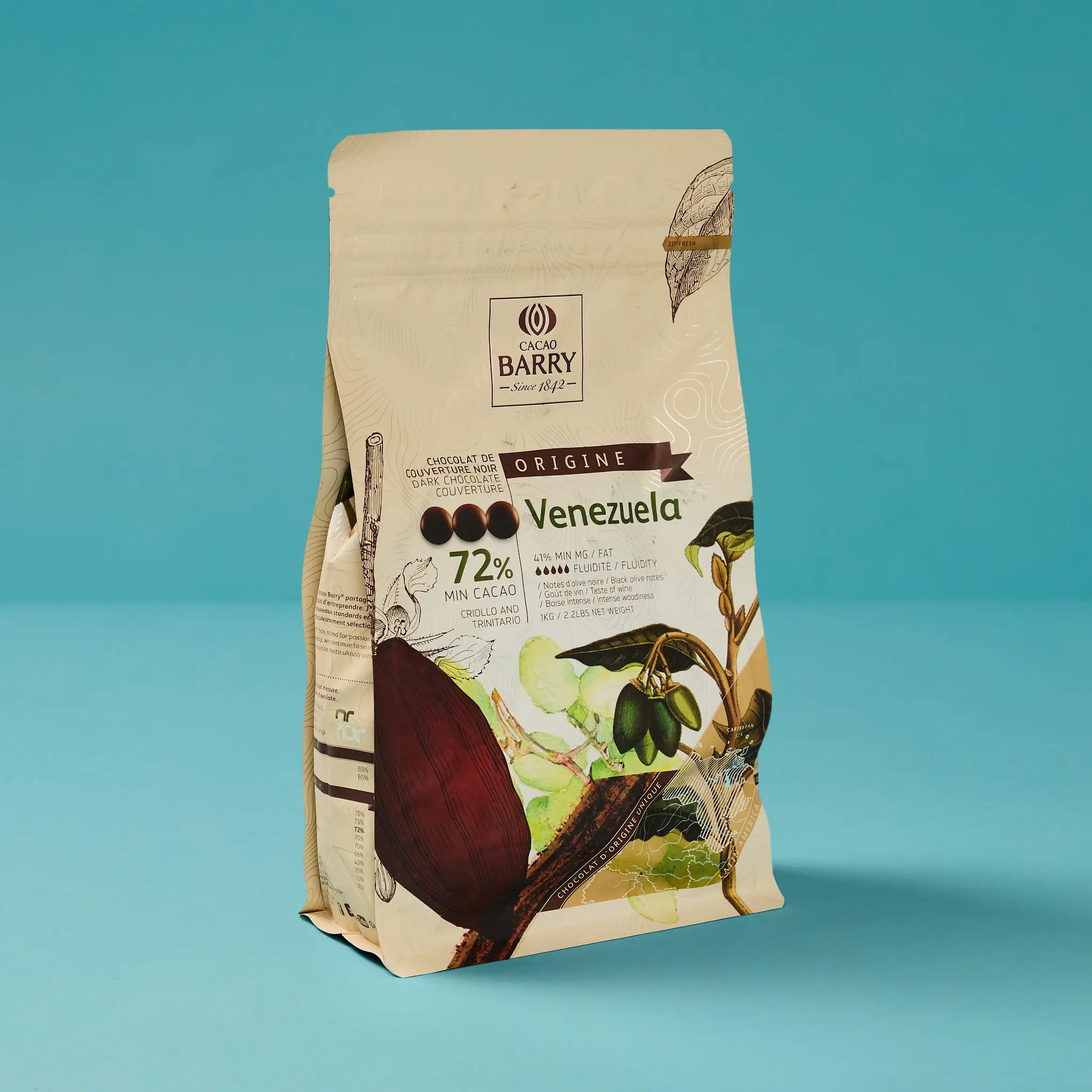 Pistole VENEZUELA NOIR 72% 1kg  BARRY