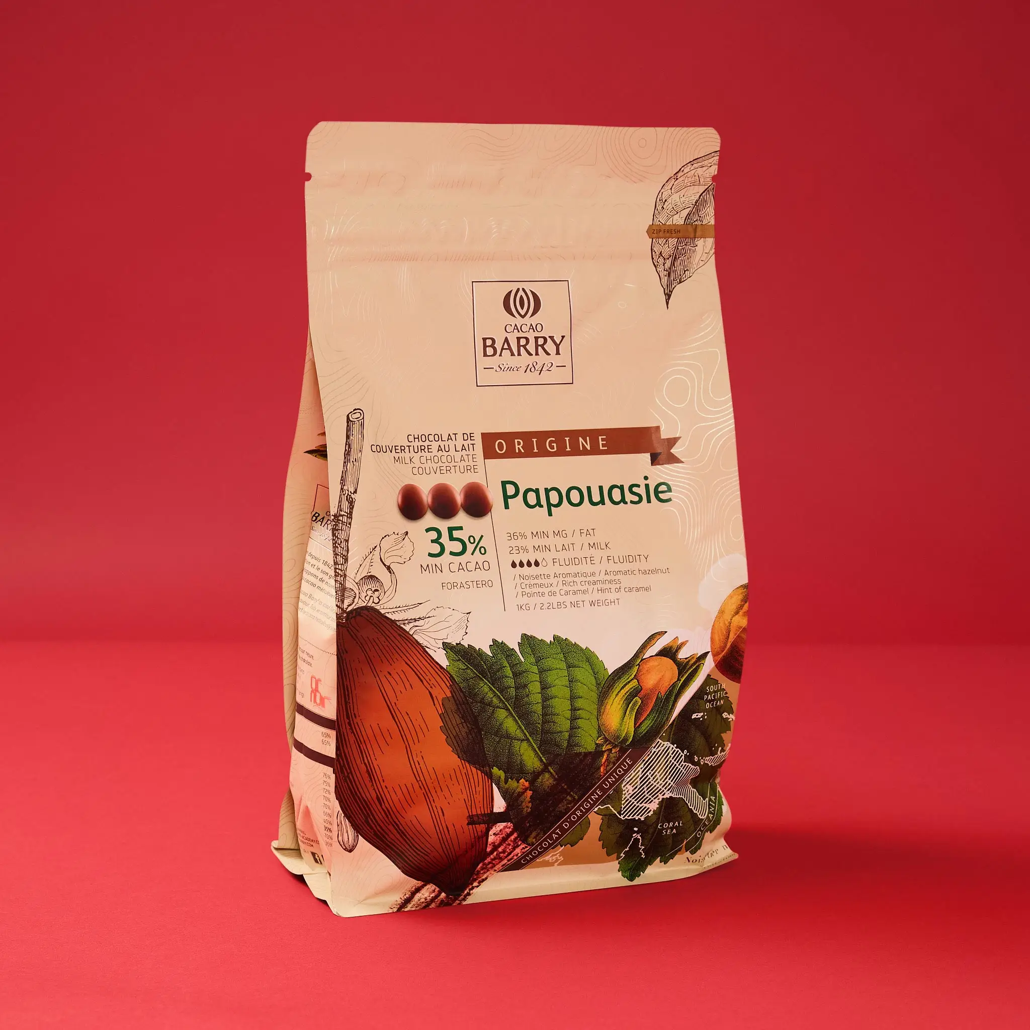 Pistole PAPOUASIE Lait  35,8%  1kg  BARRY