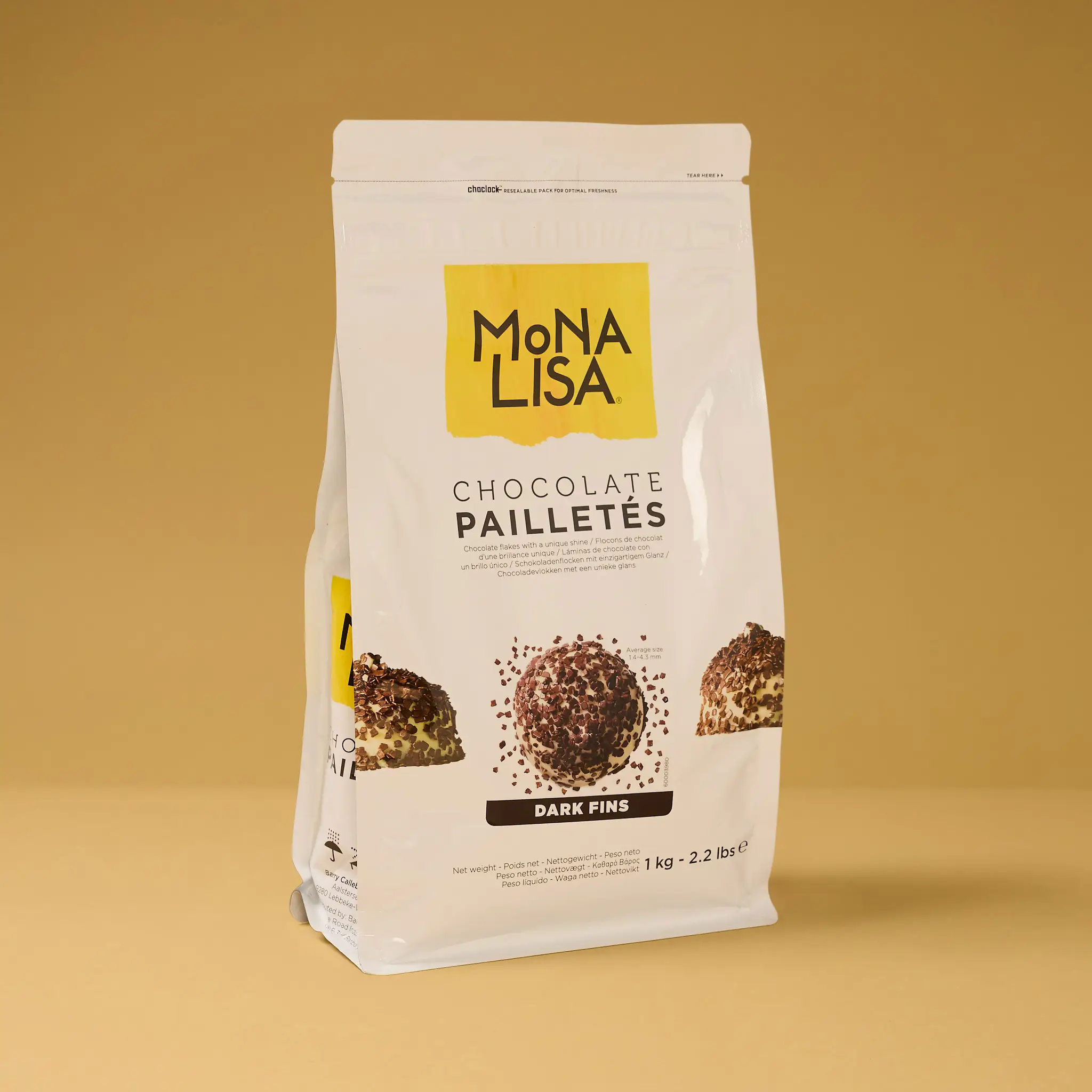 PAILLETTES FINS CHOCOLAT 1kg BARRY