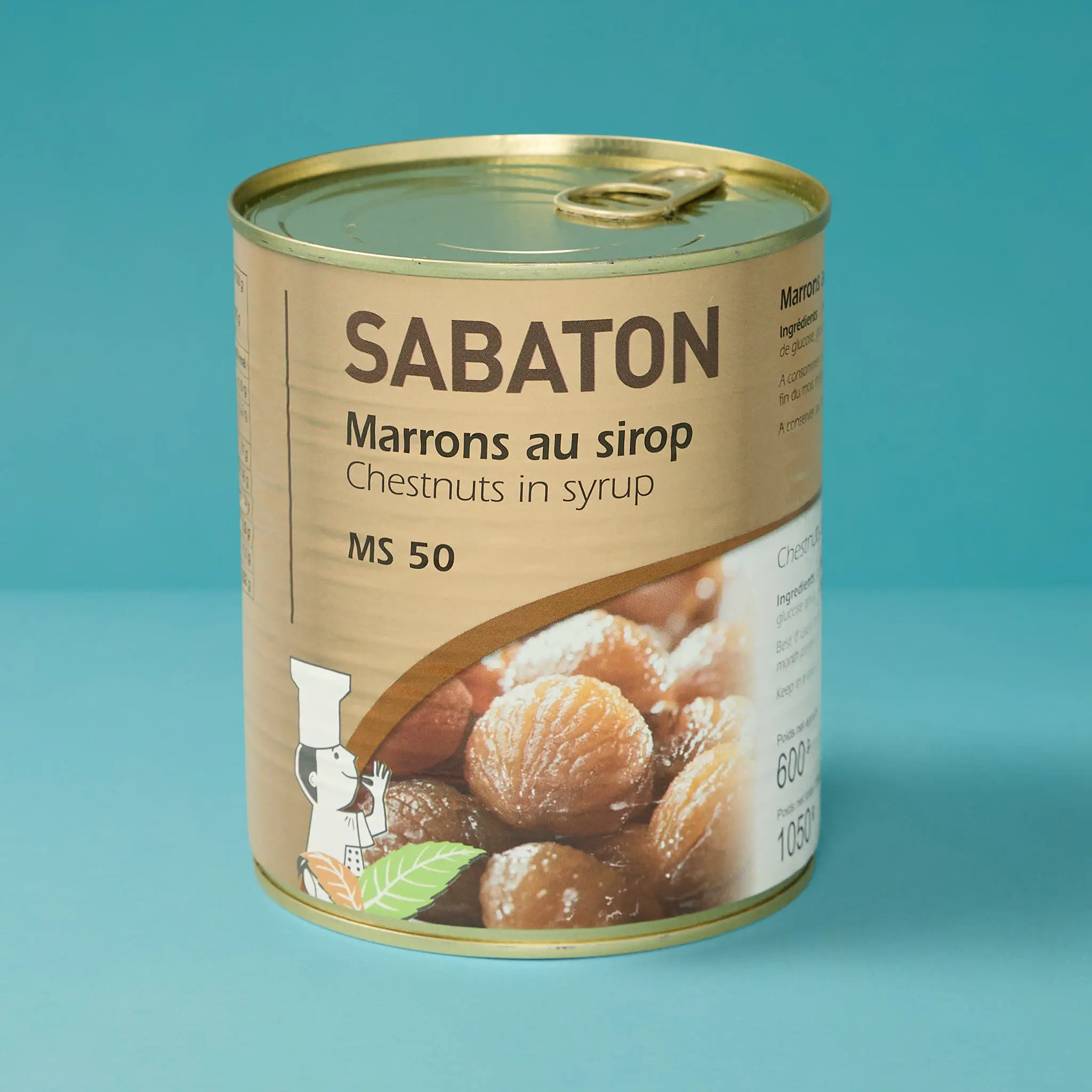 MARRONS ENTIER sirop Naples 50  4/4    SABATON