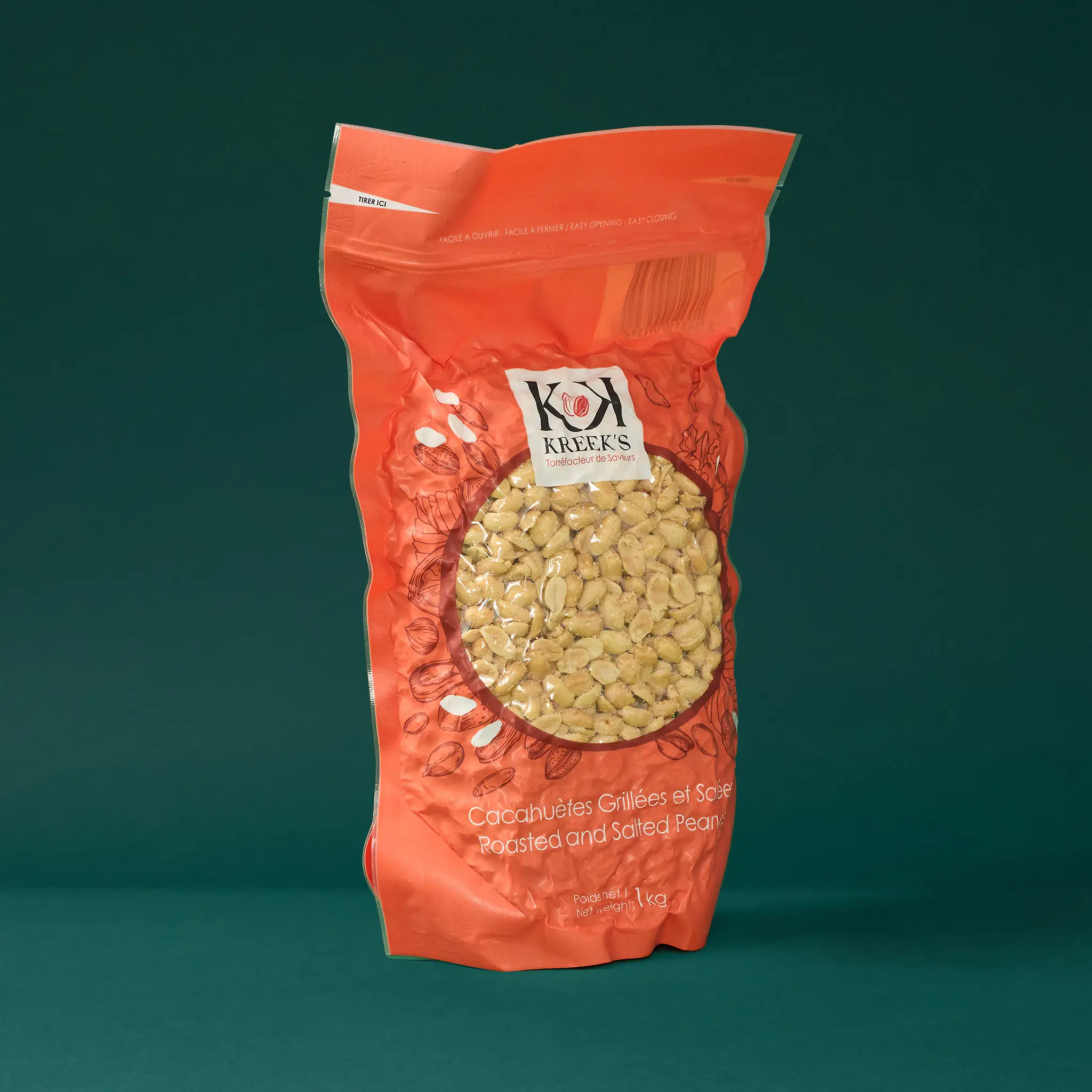 Cacahuètes Grillées et Salées 1kg