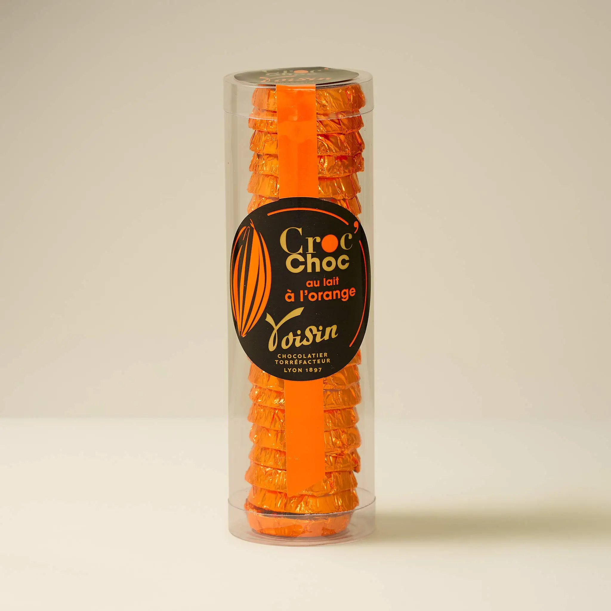 Etui Croquettes Lait Orange 130g VOISIN
