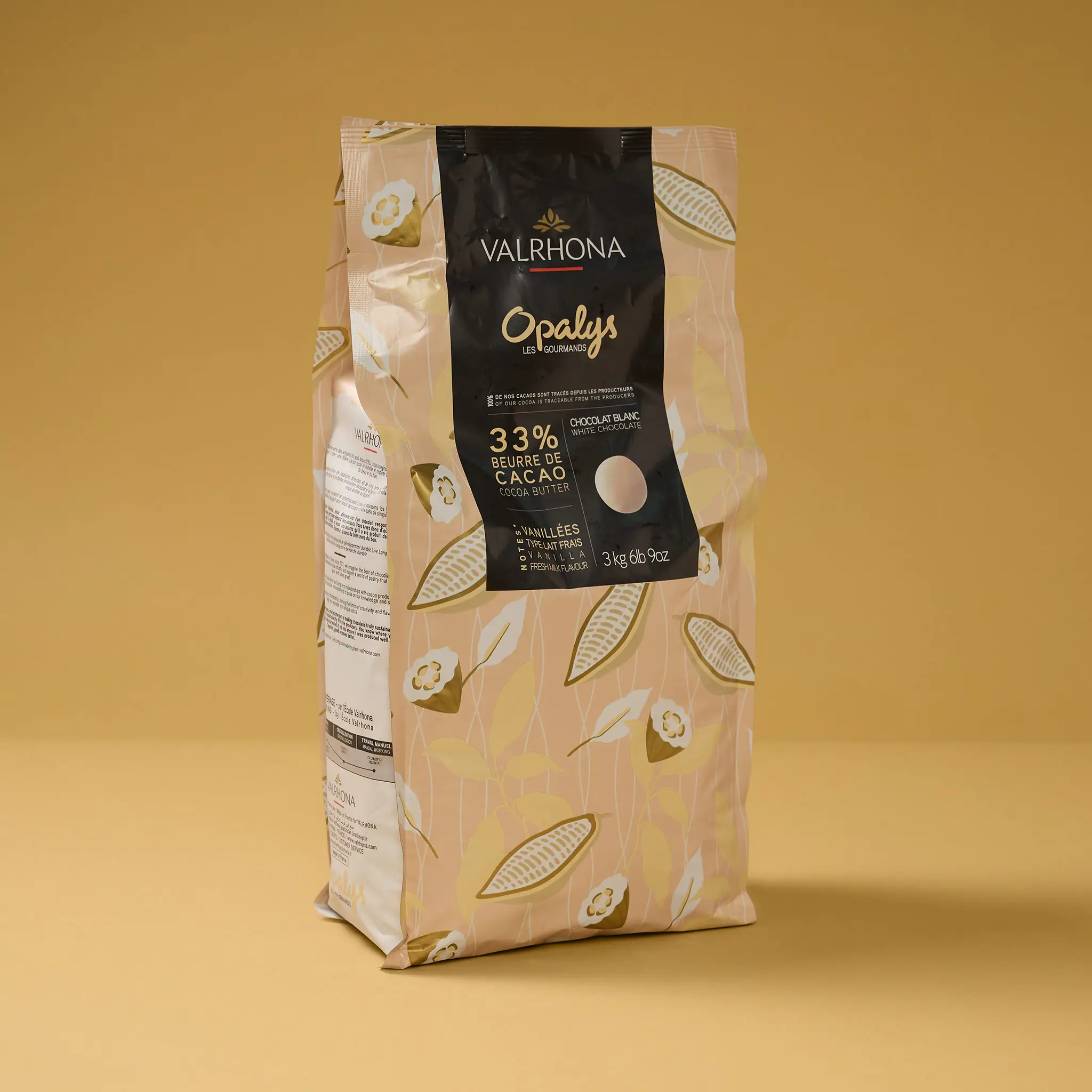Chocolat OPALYS 33% Blanc   3kg    VALRHONA