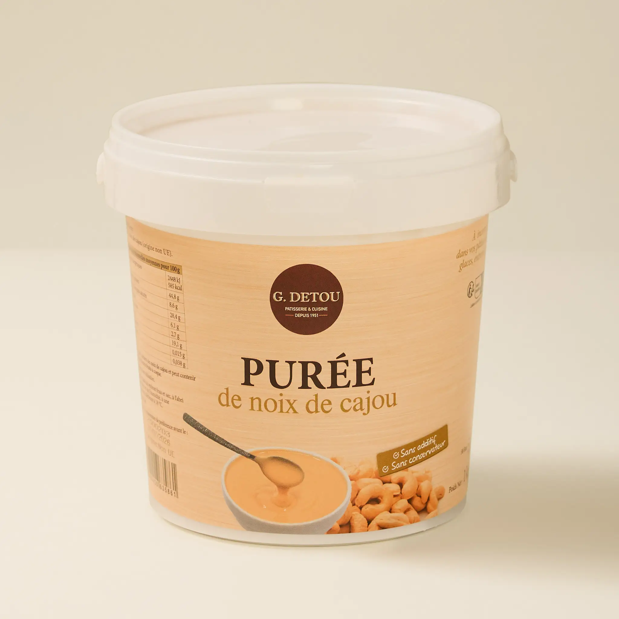 Purée de Noix de Cajou          1kg    NOIX GAI