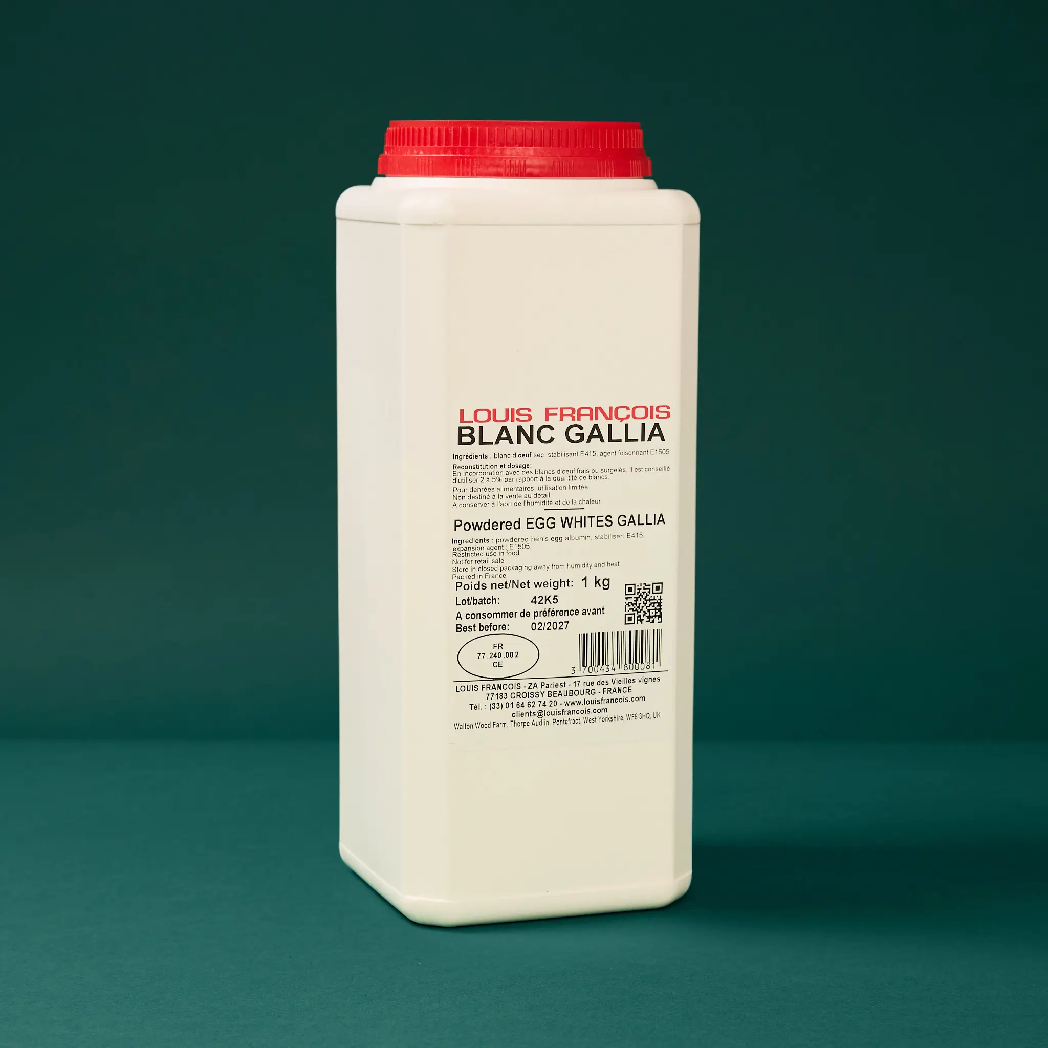 BLANC D'OEUF POUDRE GALLIA  1Kg LOUIS F