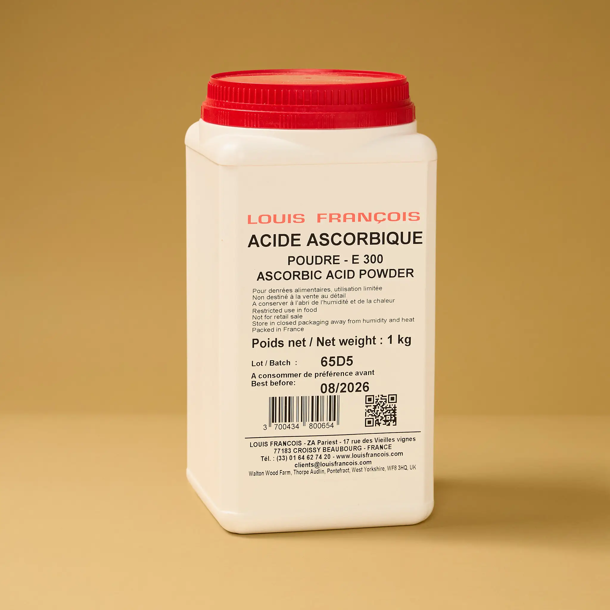 ACIDE ASCORBIQUE EN POUDRE 1Kg    LOUIS F