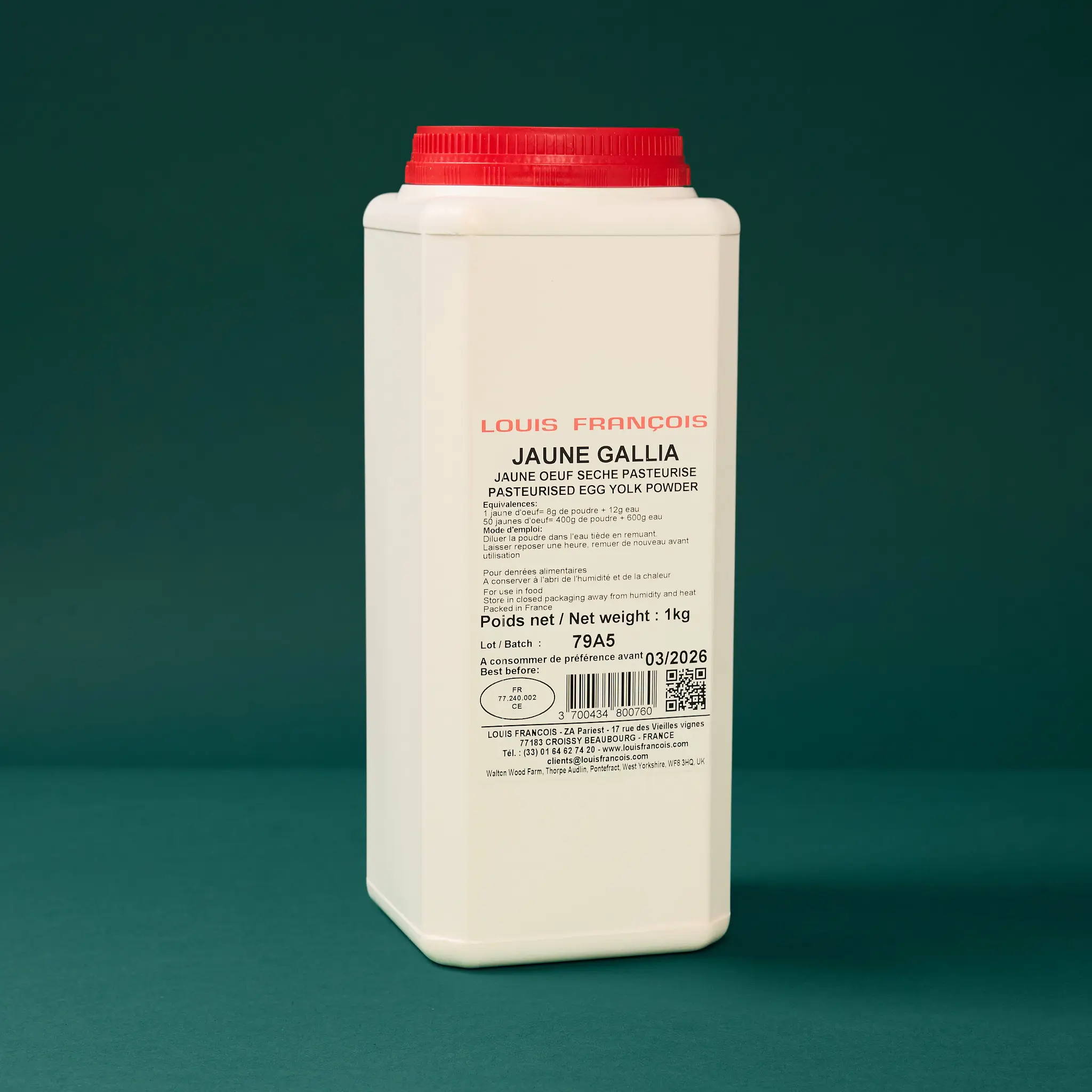 JAUNE D'OEUF SECHE  1Kg    LOUIS F