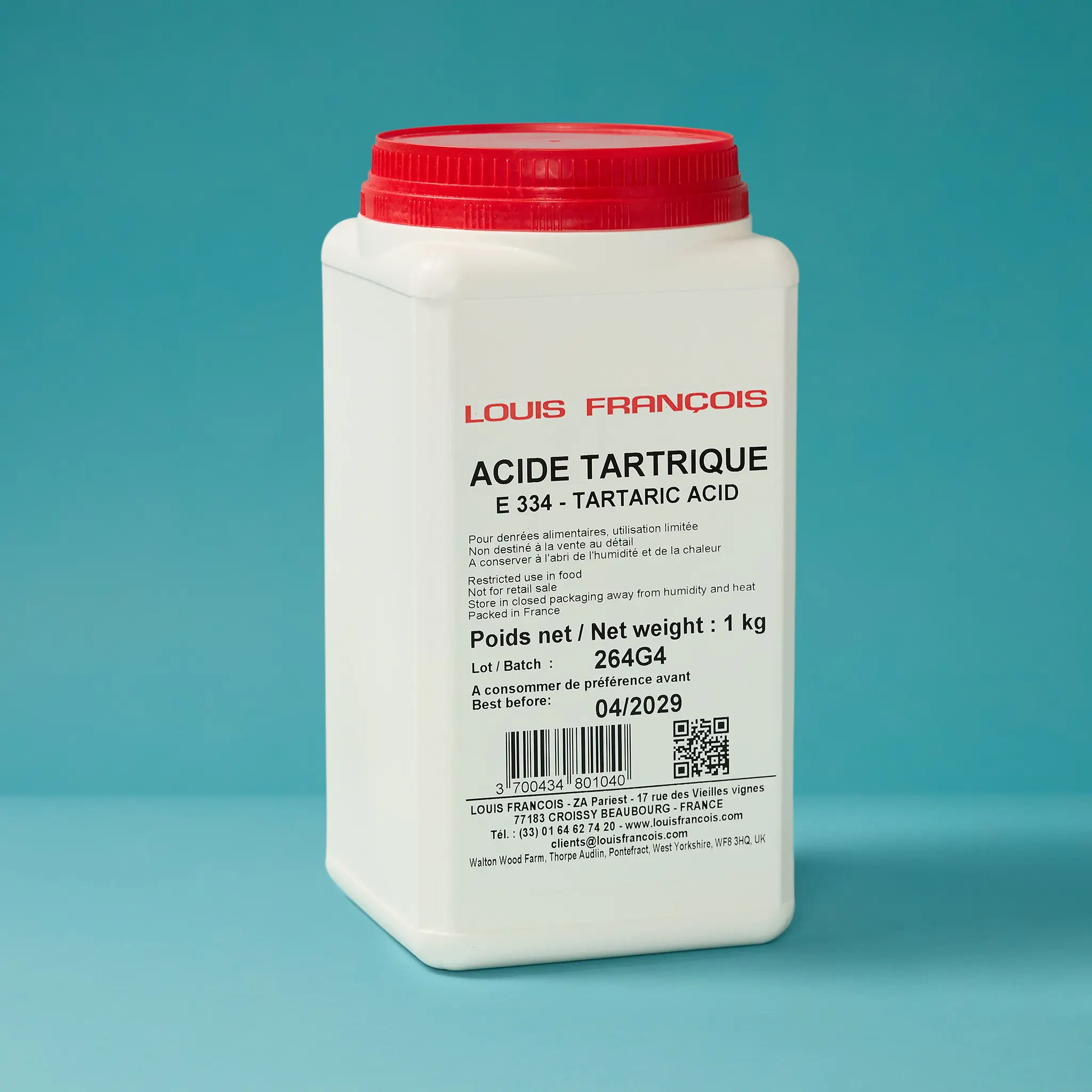 ACIDE TARTRIQUE 1Kg LOUIS F