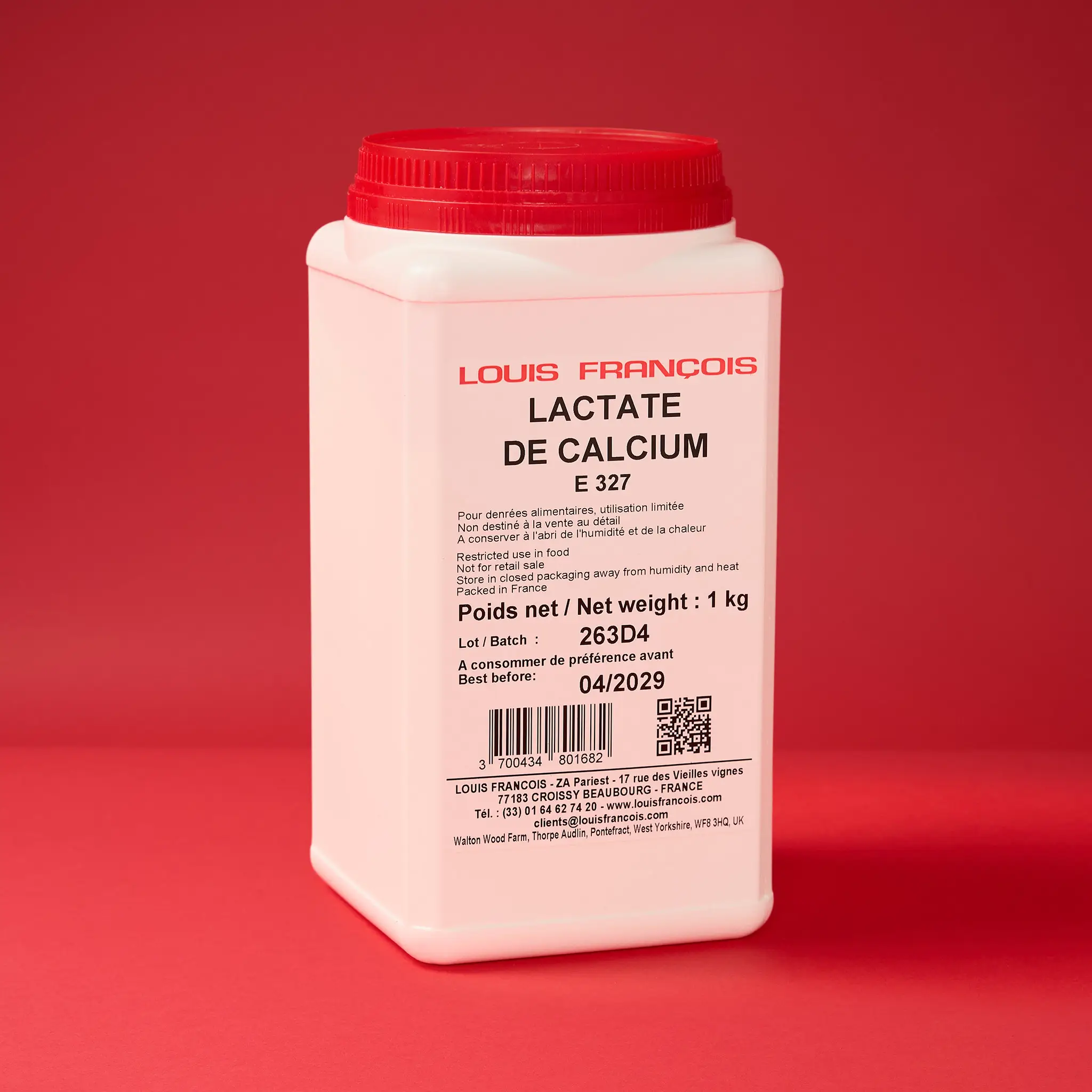 LACTATE DE CALCIUM  1Kg  LOUIS F