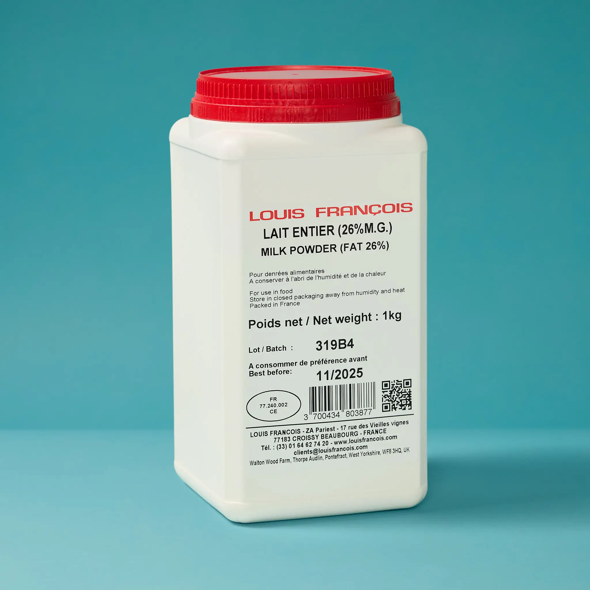 LAIT 26% M.G en Poudre  1kg    LOUIS F