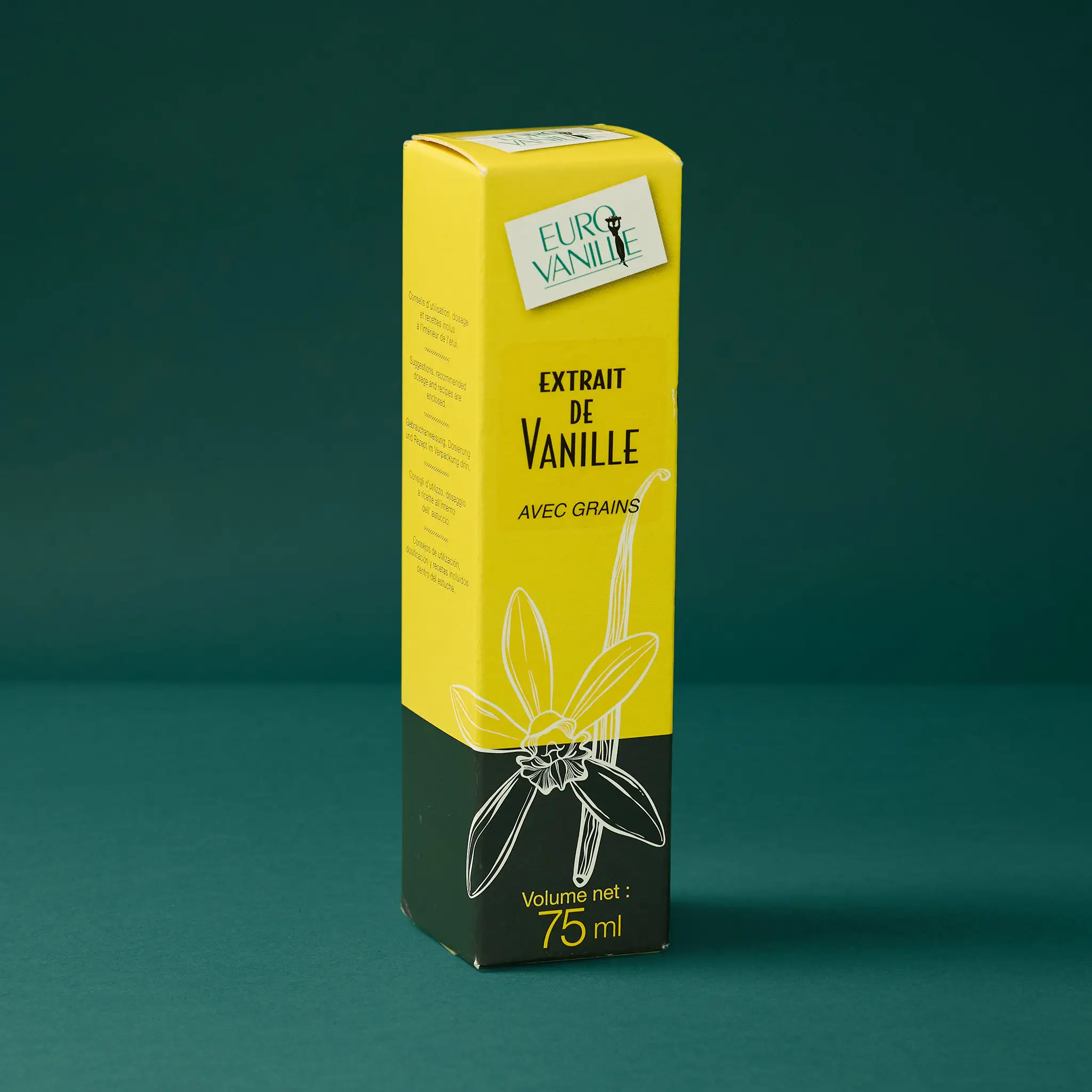 EXTRAIT de VANILLE 200g/l Bio  75ml    EUROVA