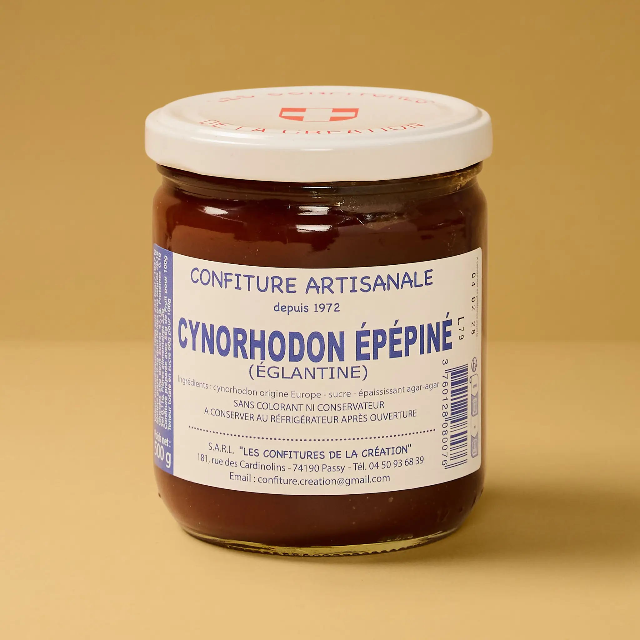 Confiture CYNORHODON Eglantine 500g    DARBELIN