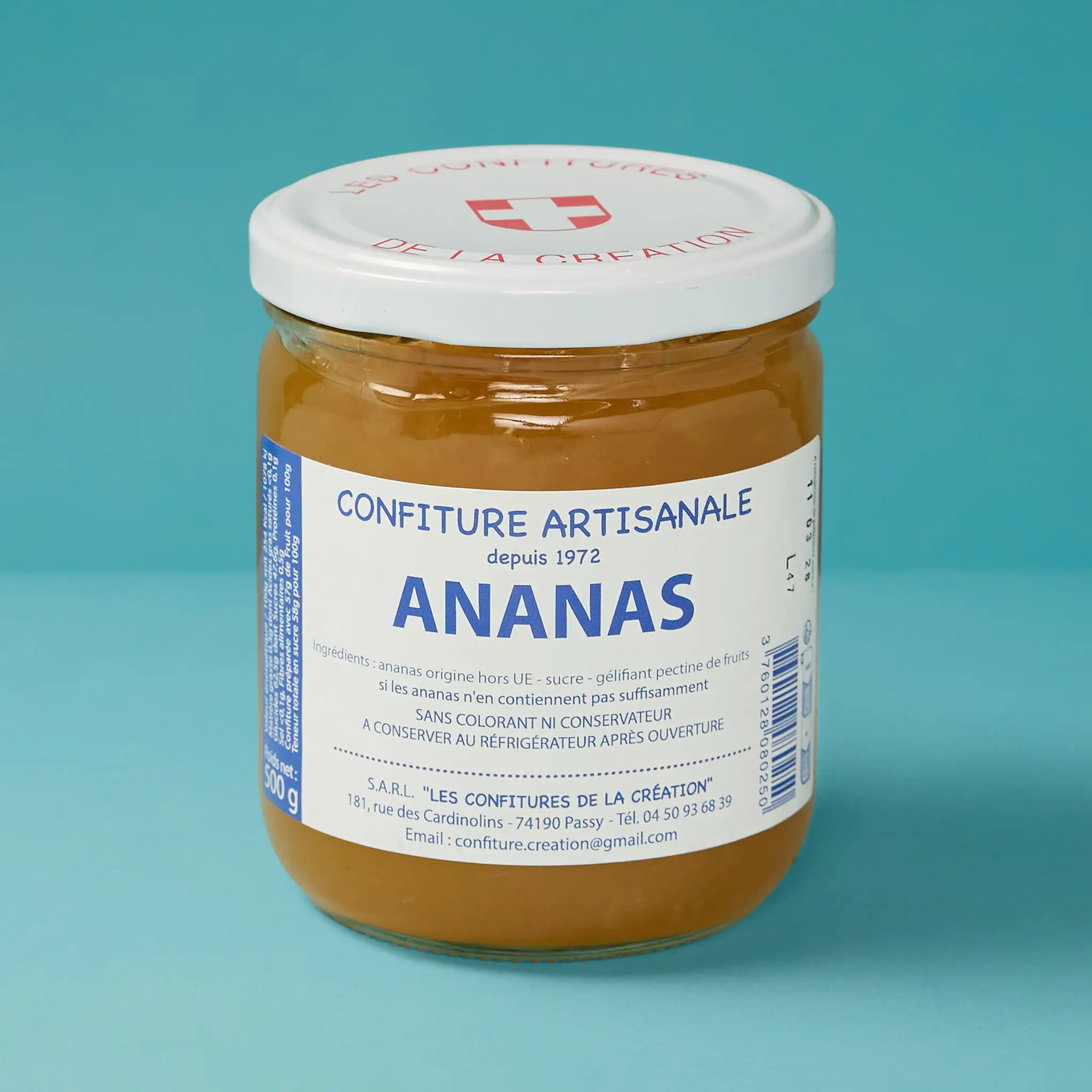 Confiture d'ANANAS             500g    DARBELIN