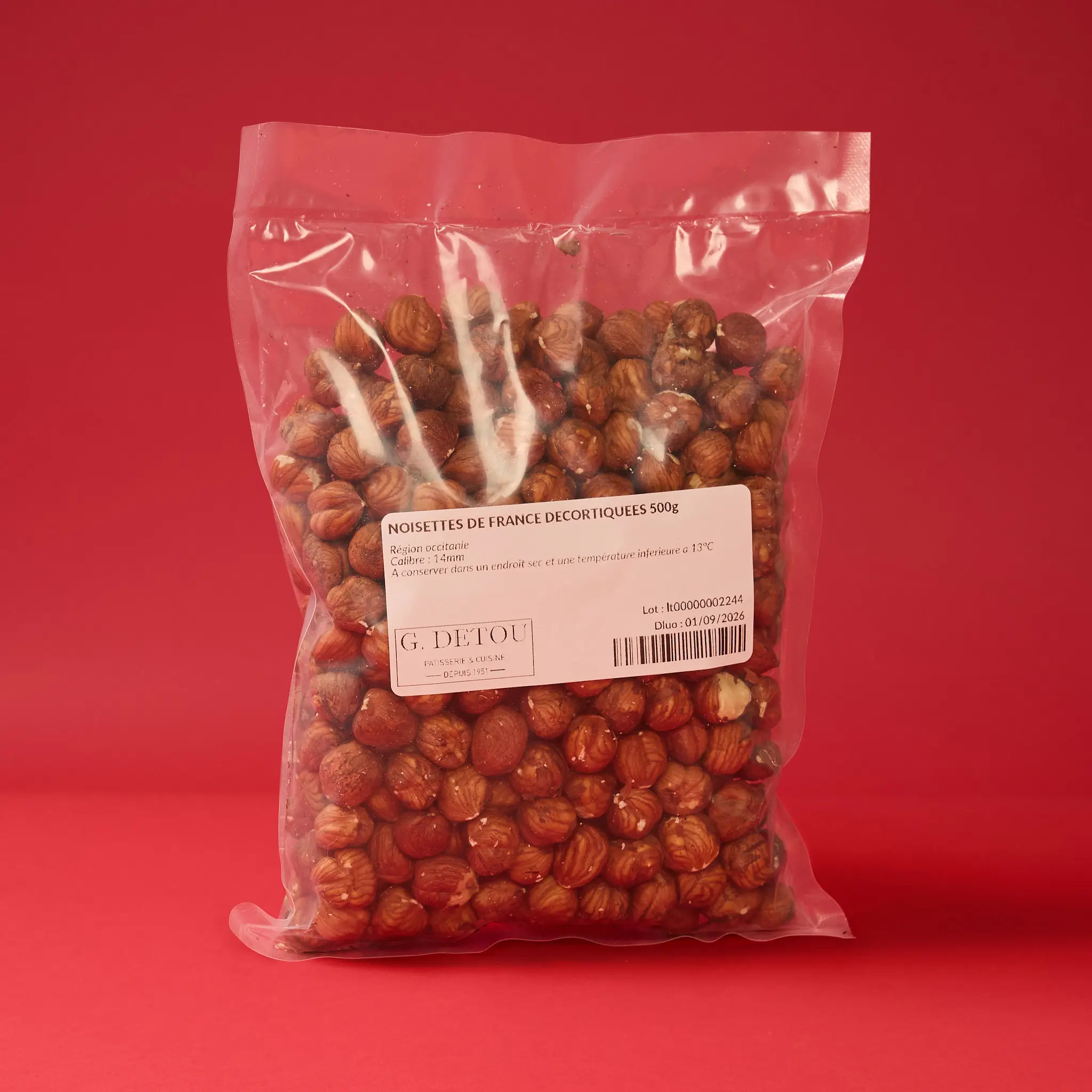 NOISETTES DE FRANCE DECORTIQUEES 500g