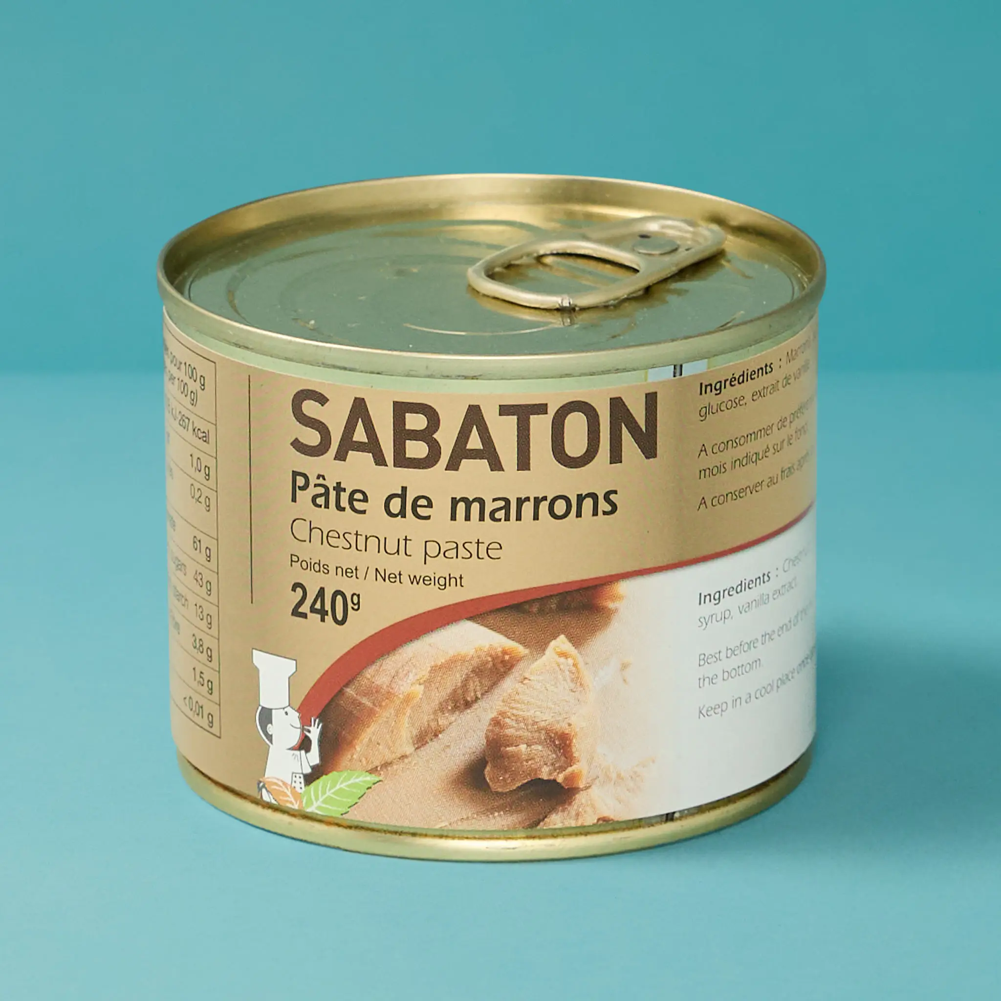 PATE MARRON VANILLEE 1/4  SABATON